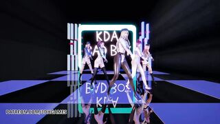 [MMD] RedVelvet - Bad Boy Nude Vers. Ahri Akali Kaisa Evelynn Seraphine KDA 3D Erotic Dance