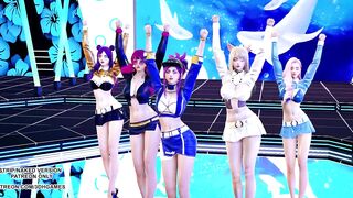 [MMD] BlackPink - Icecream KDA Ahri Akali Kaisa Seraphine Sexy Kpop Dance