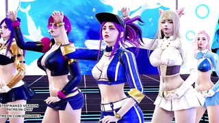 [MMD] BlackPink - Icecream KDA Ahri Akali Kaisa Seraphine Sexy Kpop Dance