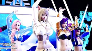 [MMD] BlackPink - Icecream KDA Ahri Akali Kaisa Seraphine Sexy Kpop Dance