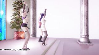 [R18-MMD] TWICE - Feel Special Nude Vers Ino Sakura Hinata 3D Erotic Dance Naruto HentaiAdded