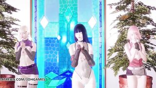 [R18-MMD] TWICE - Feel Special Nude Vers Ino Sakura Hinata 3D Erotic Dance Naruto HentaiAdded