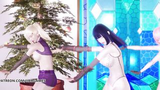 [R18-MMD] TWICE - Feel Special Nude Vers Ino Sakura Hinata 3D Erotic Dance Naruto HentaiAdded