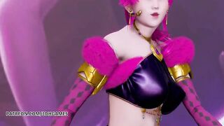 [MMD] Black Pink - how you like that Striptease Ahri Akali Evelynn Kaisa 3D Erotic Dance