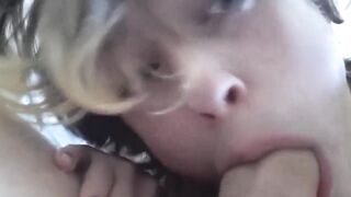 Cute Babe Sucks and Swallows