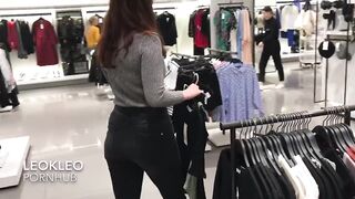 LeoKleo Amateur Public Blowjob in Changing Room. I Swallow all Cum.