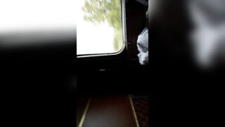 PUBLIC SEX - Woke up getting FUCKED during TRAIN RIDE