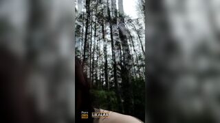 I Walk Naked in the Woods, Piss and Fuck my Mouth with an Anal Plug