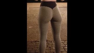 Hot Public Dance in Sexy Tik Tok Leggings