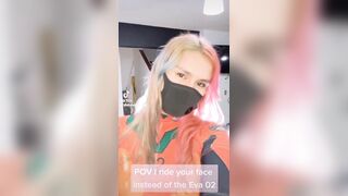 Tiktok Riding your Face instead of the Eva - Emma_Model