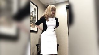 Public Paulina – Stripping Off My Dress + Cumming In The Office