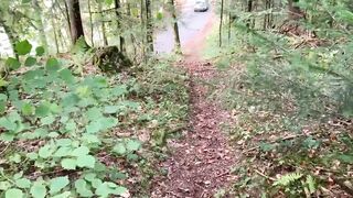 NATURE BLOWJOB - She sucks my dick in the wood