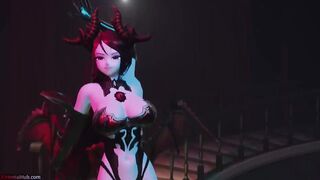 [MMD] Halloween Special! Succubus dances for you and fucks her slaves (NSFW version)