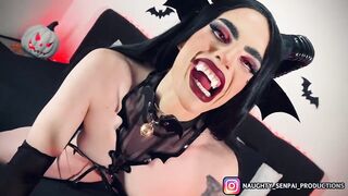 Senpai teaching Succubus - HALLOWEEN Demon Cosplay Special PMV (Goth Girl, Blowjob, Footjob, Facial)