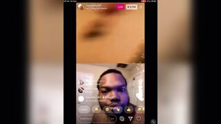 EBONY THOT PLAYS WITH HER TOYS ON RAPPER SWAG HOLLYWOOD INSTAGRAM LIVE