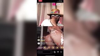 LATINA PUTS ON A SHOW WITH A DILDO ON RAPPER GOLD GAD INSTAGRAM LIVE