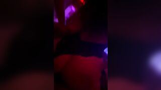 Lingerie babe riding dick in the red room