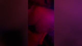 Lingerie babe riding dick in the red room