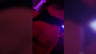 Lingerie babe riding dick in the red room