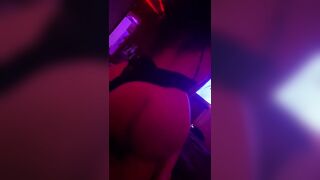 Lingerie babe riding dick in the red room