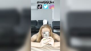 TikTok Porn: Bugs Bunny Challenge - Interracial Blonde Canadian White Teen Doggystyle