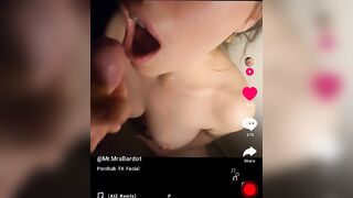 TIKTOK - CUM ON HER FACE CHALLENGE - BANNED