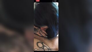 ONLYFANS GIRL SNAPCHATS HER MAN OF HER SUCKING COCK