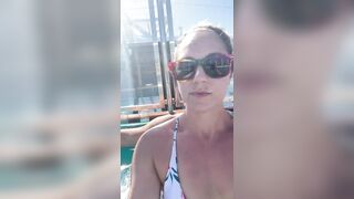 Caught in the hot tub! Public fucking on the cruise ship -Bailey Brewer-