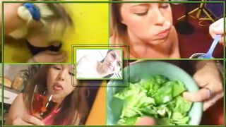 eating cum in food - 1