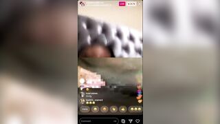 Peaches Starts Playing With Her Box While On Instagram Live With Kayla