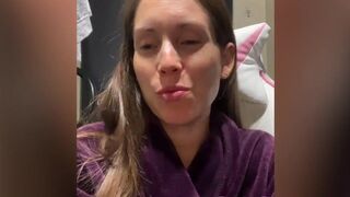 Behind the scenes vlog of BAD surprise from public dryer, curling my hair naked, twerking my ass, RV slides in - Lelu Love