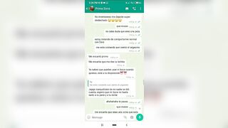 Mensajes de Whatsapp engaño a mi Novia en una Fiesta