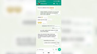 Mensajes de Whatsapp engaño a mi Novia en una Fiesta