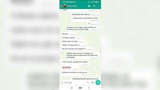 Mensajes de Whatsapp engaño a mi Novia en una Fiesta