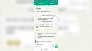 Mensajes de Whatsapp engaño a mi Novia en una Fiesta