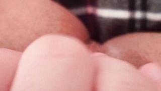 FTM big cock masturbation close up