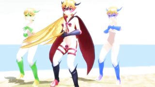 【MMD】Even at the northernmost tip-summer can be hot (just before out)【R-18】