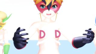 【MMD】Even at the northernmost tip-summer can be hot (just before out)【R-18】