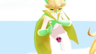 【MMD】Even at the northernmost tip-summer can be hot (just before out)【R-18】