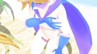 【MMD】Even at the northernmost tip-summer can be hot (just before out)【R-18】