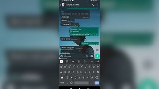 Hablamos por Whatsapp y manda un vídeo masturbándose