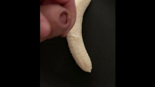 Cum on banana