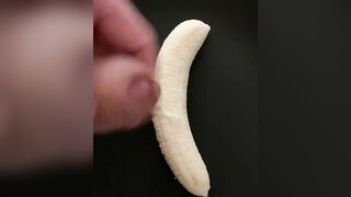 Cum on banana