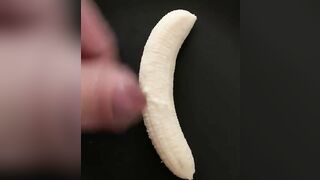 Cum on banana