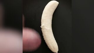 Cum on banana