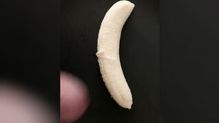 Cum on banana