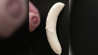 Cum on banana