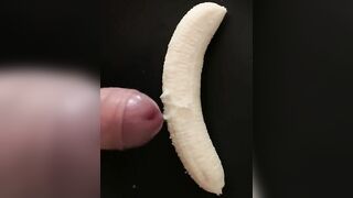 Cum on banana