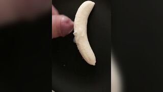 Cum on banana