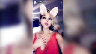 TV Reality Star Maddy Burciaga NIPSLIP Wearing a Nightie (Snapchat)